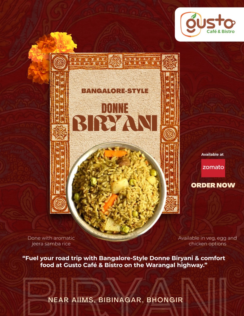 Affordable Café Bibinagar | Gusto Cafe and Bistro